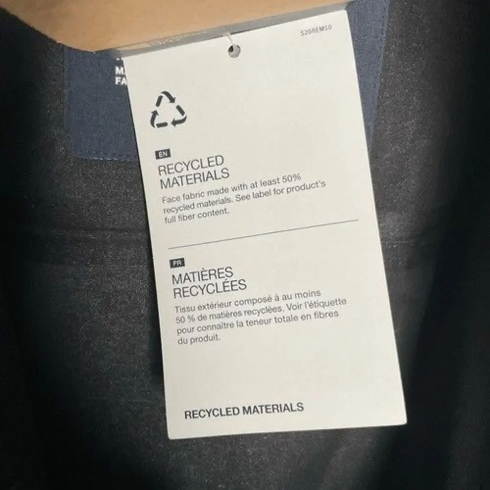 NWT The North Face DryVent‎ Hooded Full Zip Barr Lake Jacket Men Size M Navy